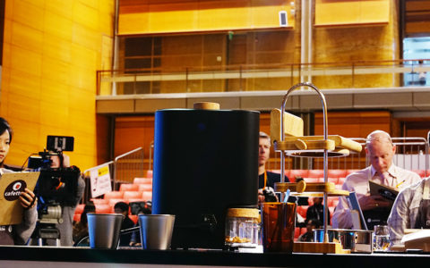 IKAWA Sample Roaster on stage at the World Barista Championships 2017